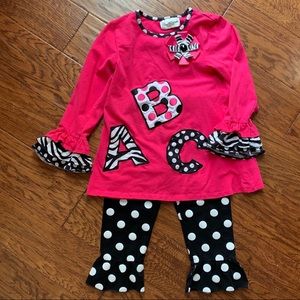 ABC blocks Rare Editions Tunic w/leggings